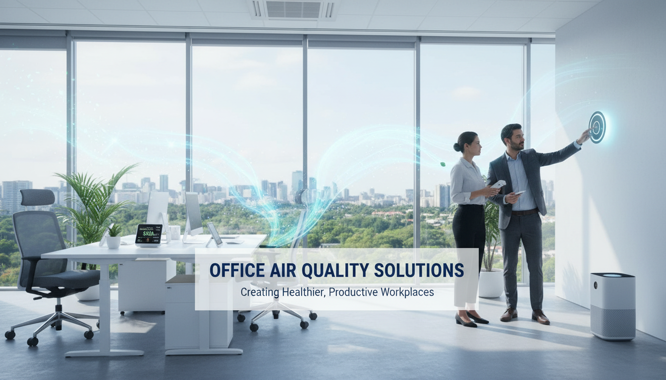 Modern UK office interior with daylight and ventilation